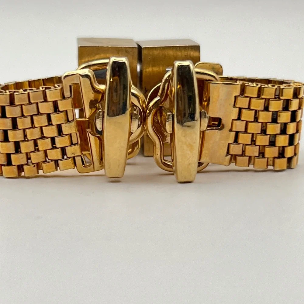 Vintage Foster Gold‎ Tone Cufflinks Retro MCM